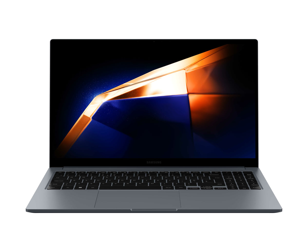 Samsung Galaxy Book4 de 15,6 pulgadas, de frente